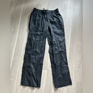 Quince Black Linen Pants